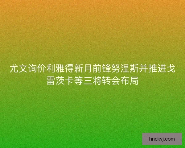 尤文询价利雅得新月前锋努涅斯并推进戈雷茨卡等三将转会布局 尤文询价利雅得新月前锋努涅斯并推进戈雷茨卡等三将转会布局